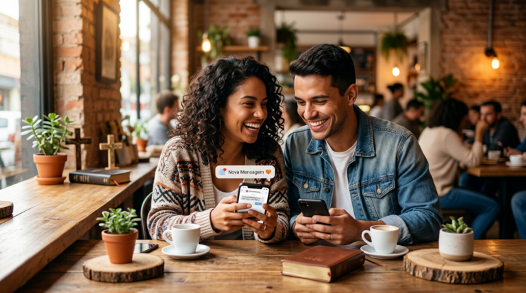 Imagem ilustrativa: Apps de Namoro Cristão: Conexões Através de Mensagens